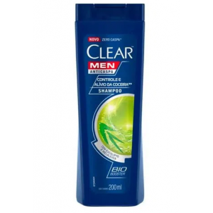 SHAMPOO ANTICASPA CLEAR MEN CONTROLE E ALÍVIO DA COCEIRA 200ML