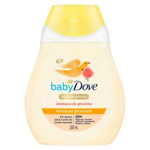 SHAMPOO DE GLICERINA BABY DOVE HIDRATAÇÃO GLICERINADA COM 200ML