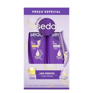 SHAMPOOL E CONDICIONADOR SEDA LISO PERFEITO COM 325ML