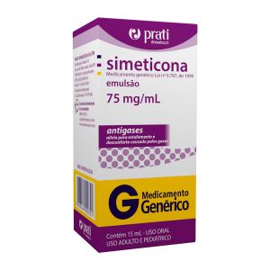 SIMETICONA GOTAS 75MG/ML COM 15ML - PRATI DONADUZZI - GENÉRICOS