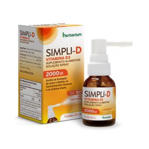 SIMPLI D 2000UI SPRAY COM 20ML