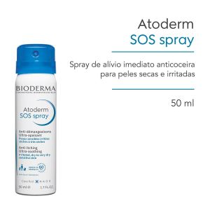 SPRAY CALMANTE ANTICOCEIRA BIODERMA ATODERM SOS ROSTO E CORPO 50ML