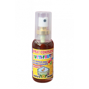 SPRAY COMPLETO PRÓPOLIS TUTTI-FRUTTI SEM ÁLCOOL NATU'S MINAS COM 35ML