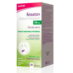 STEATON SILIMARINA 100MG COM 60 CÁPSULAS