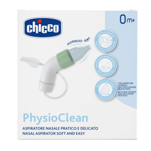 SUPER ASPIRADOR NASAL CHICCO PHYSIOCLEAN COM 1 UNIDADE