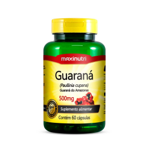 GUARANÁ SUPLEMENTO ALIMENTAR 500MG COM 60 CÁPSULAS MAXINUTRI