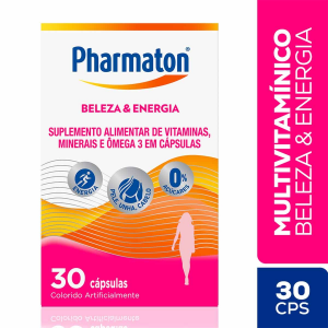 SUPLEMENTO ALIMENTAR PHARMATON BELEZA E ENERGIA COM 30 CÁPSULAS