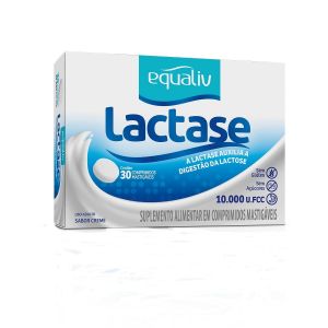 SUPLEMENTO ALIMENTAR LACTASE COM 30 COMPRIMIDOS MASTIGÁVEIS EQUALIV 
