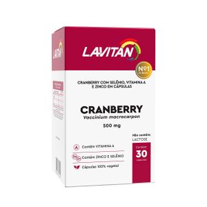 SUPLEMENTO ALIMENTAR LAVITAN CRANBERRY COM 30 CÁPSULAS