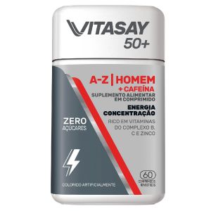 SUPLEMENTO ALIMENTAR VITASAY 50+ HOMEM A-Z COM 60 COMPRIMIDOS