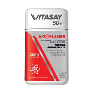 SUPLEMENTO ALIMENTAR VITASAY 50+ MULHER A-Z COM 60 COMPRIMIDOS