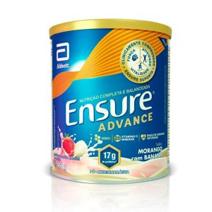 SUPLEMENTO NUTRICIONAL ENSURE ADVANCE MORANGO E BANANA COM 400G
