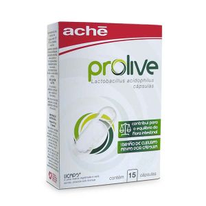 SUPLEMENTO PROBIÓTICO PROLIVE COM 15 CÁPSULAS