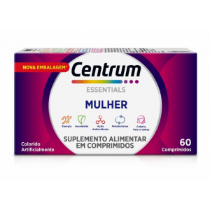 SUPLEMENTO VITAMÍNICO CENTRUM ESSENTIALS MULHER 60 COMPRIMIDOS 