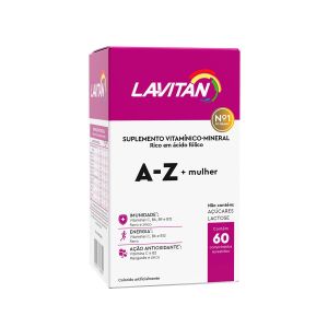 SUPLEMENTO VITAMÍNICO LAVITAN A-Z MULHER 60 COMPRIMIDOS
