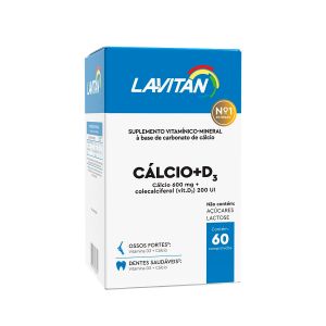 SUPLEMENTO VITAMÍNICO LAVITAN CÁLCIO + D3 COM 60 COMPRIMIDOS