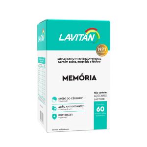 SUPLEMENTO VITAMÍNICO LAVITAN MEMÓRIA COM 60 COMPRIMIDOS