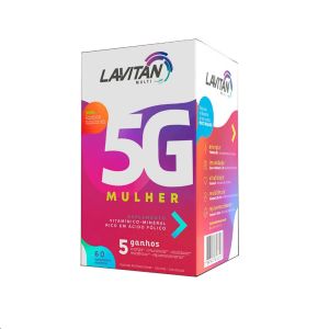 SUPLEMENTO VITAMÍNICO LAVITAN MULTI 5G MULHER COM 60 COMPRIMIDOS