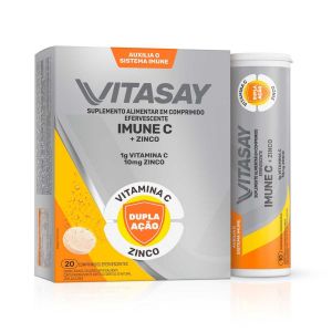 SUPLEMENTO VITAMÍNICO VITASAY IMUNE C 20 COMPRIMIDOS EFERVESCENTES