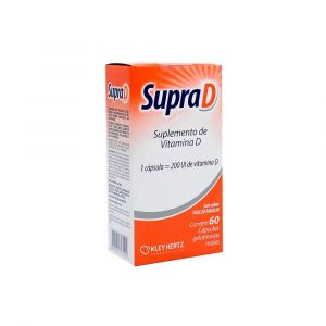 SUPRA D 200UI COM 60 CÁPSULAS GELATINOSAS