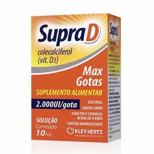 SUPRA D MAX 2000UI SABOR LIMÃO COM 10ML