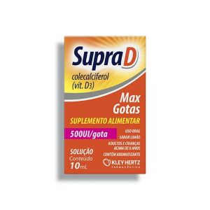 SUPRA D MAX 500UI SABOR LIMÃO COM 10ML