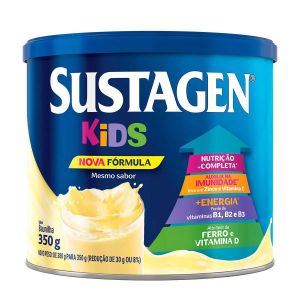 SUPLEMENTO INFANTIL SUSTAGEN KIDS A PARTIR DE 3 ANOS BAUNILHA COM 350G