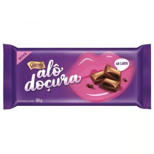 TABLETE DE CHOCOLATE AO LEITE ALÔ DOÇURA 90G
