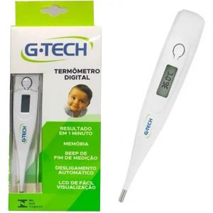 TERMÔMETRO DIGITAL G-TECH CLÍNICO BRANCO