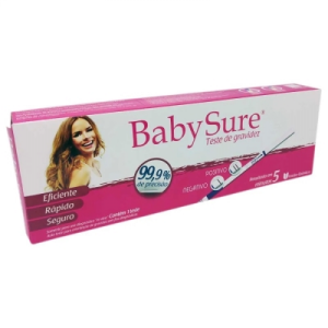 TESTE DE GRAVIDEZ BABY SURE COM 1 UNIDADE