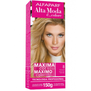 TINTA DE CABELO ALTA MODA 8.0 LOURO CLARO