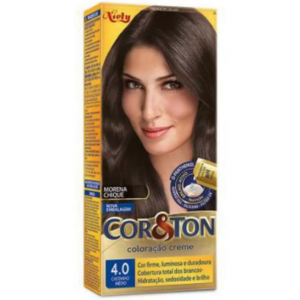 TINTA DE CABELO COR&TON NIELY 4.0 CASTANHO MÉDIO