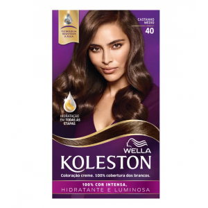 TINTA DE CABELO KOLESTON CASTANHO MÉDIO 40 COLEÇÃO NOITES ILUMINADAS POR IVETE SANGALO