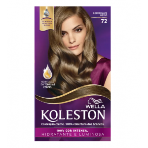 TINTA DE CABELO KOLESTON LOURO MATE MÉDIO 72