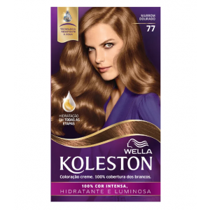 TINTA DE CABELO KOLESTON MARROM DOURADO 77