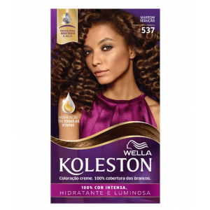 TINTA DE CABELO KOLESTON MARROM SEDUÇÃO 537