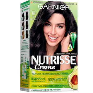 TINTA PARA CABELO PERMANENTE NUTRISSE CREME 10 PRETO ÔNIX