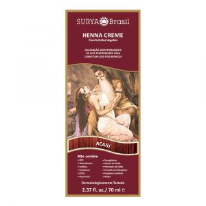 TINTURA HENNA SURYA CREME ACAJU COM 70ML