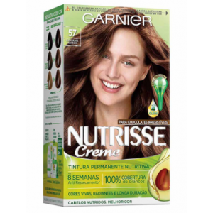 TINTURA PERMANENTE NUTRISSE CREME 57 CHOCOLATE AMARGO
