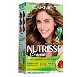 TINTA PARA CABELO PERMANENTE NUTRISSE CREME 67 CHOCOLATE