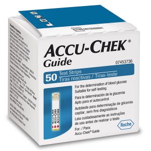 TIRAS DE GLICEMIA ACCU-CHEK GUIDE COM 50 TIRAS
