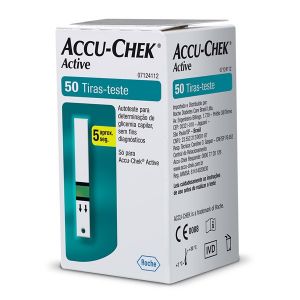 TIRAS PARA GLICEMIA ACCU-CHEK ACTIVE COM 50 TIRAS