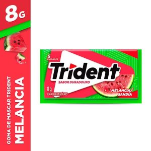 CHICLETE TRIDENT MELANCIA 8G 5 UNIDADES