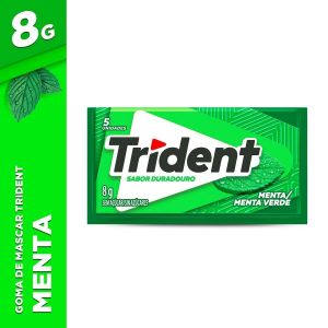 CHICLETE TRIDENT MENTA 8G 5 UNIDADES