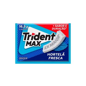 CHICLETE TRIDENT MAX HORTELA FRESCA 16G 5 UNIDADES