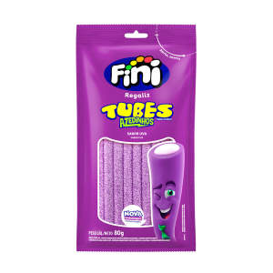 BALA FINI TUBES ÁCIDO UVA COM 80G