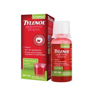 TYLENOL CRIANÇA 32MG/ML SUSPENSÃO ORAL SABOR FRUTAS COM 60ML