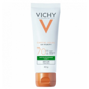 PROTETOR SOLAR VICHY CAPITAL SOLEIL UV-PURIFY SEM COR FPS70 40G