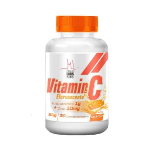 VITAMIN C EFERVESCENTE + ZINCO SABOR LARANJA COM 30 COMPRIMIDOS