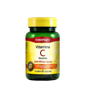 SUPLEMENTO ALIMENTAR DE VITAMINA C COM 60 CÁPSULAS MAXINUTRI 